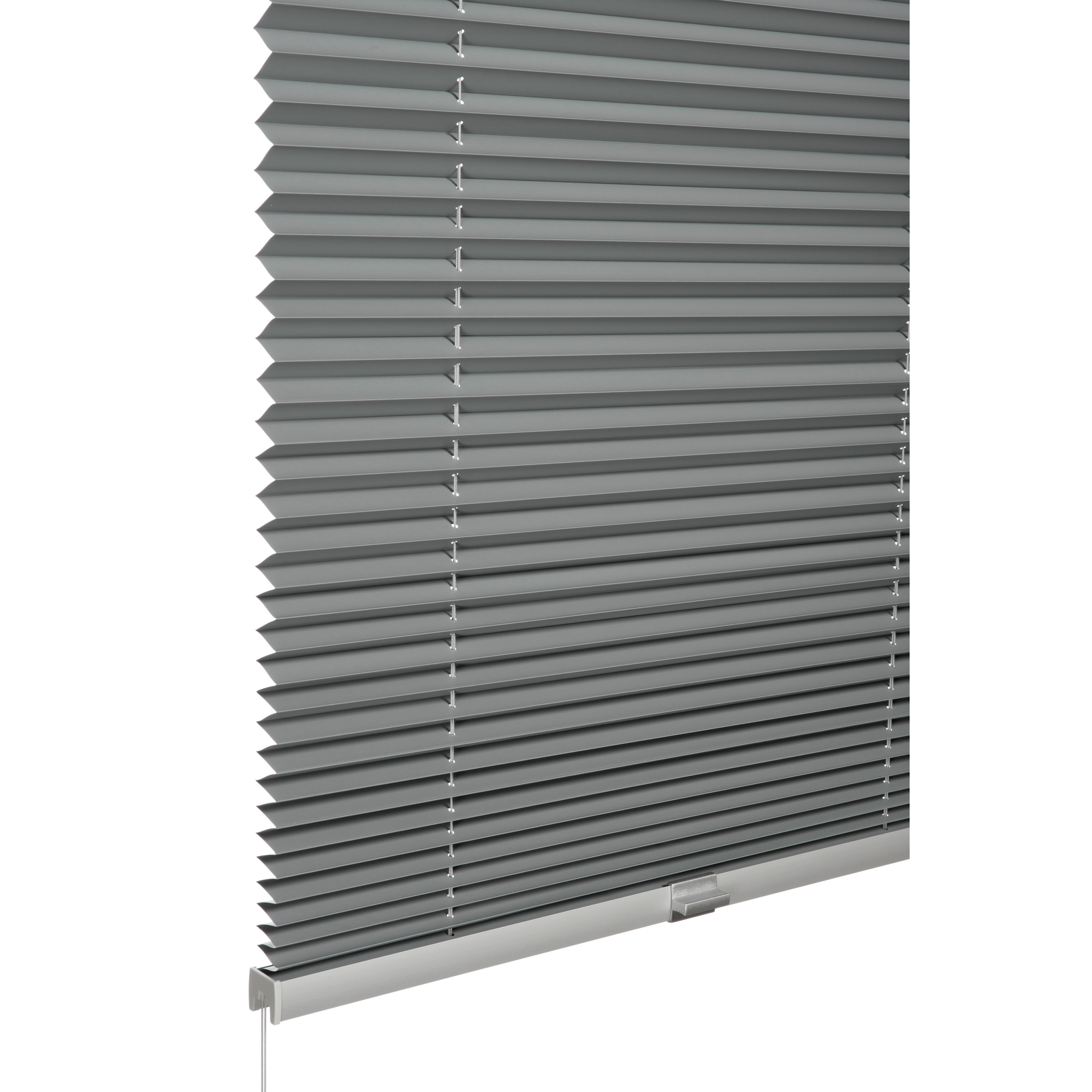 Thermo-Plissee 'Ella' grau 70 x 130 cm