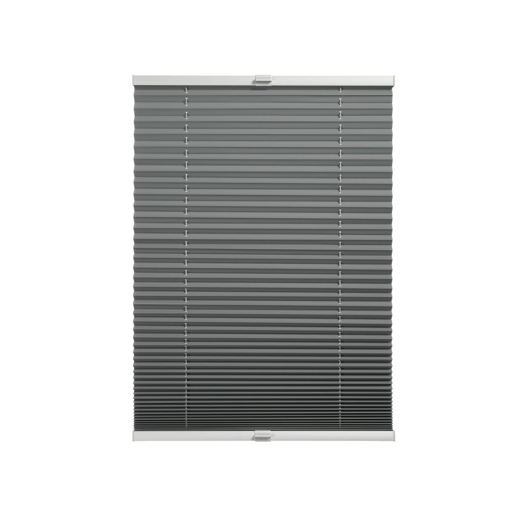 Thermo-Plissee 'Ella' grau 90 x 130 cm