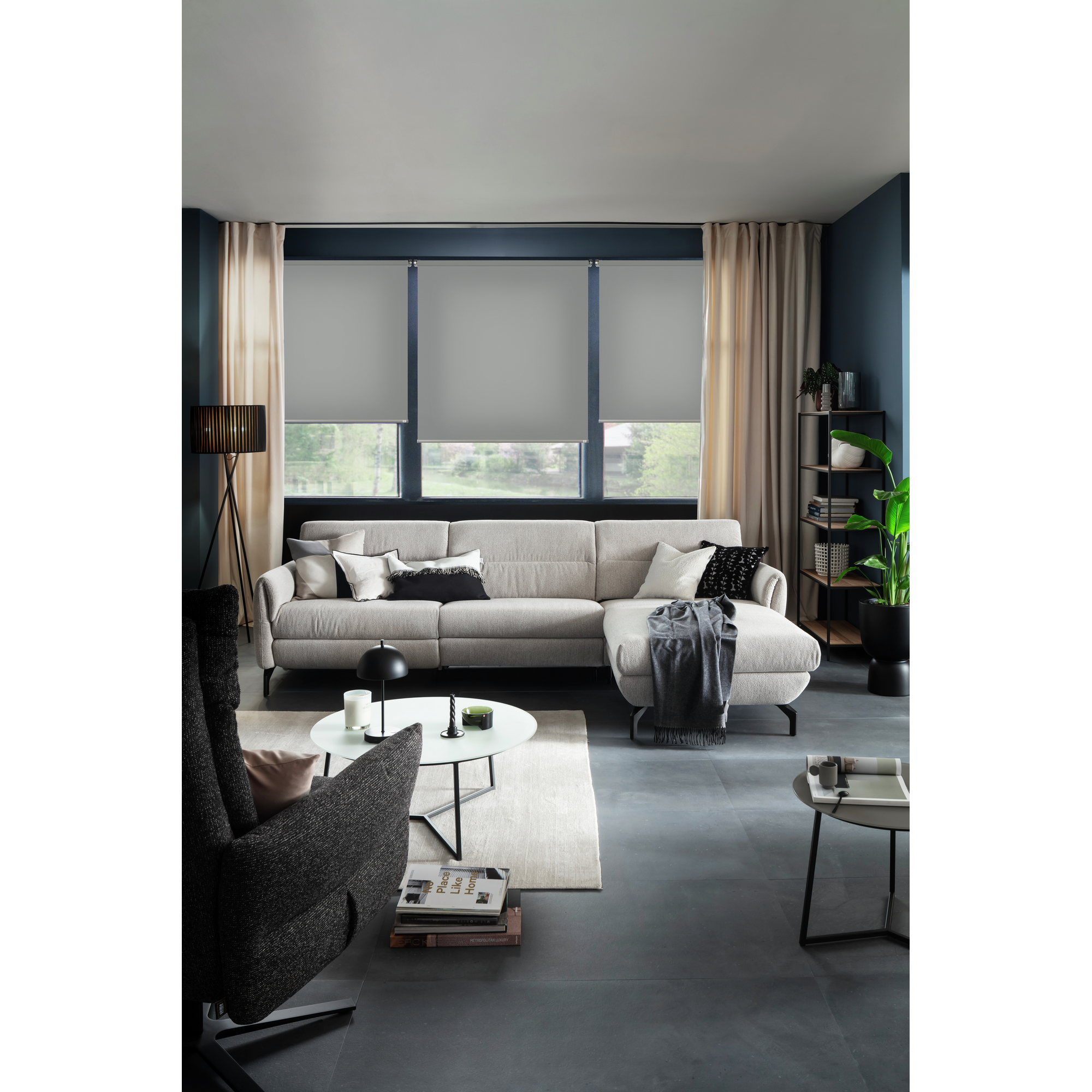 Tageslichtrollo 'Tizia' anthrazit 60 x 150 cm