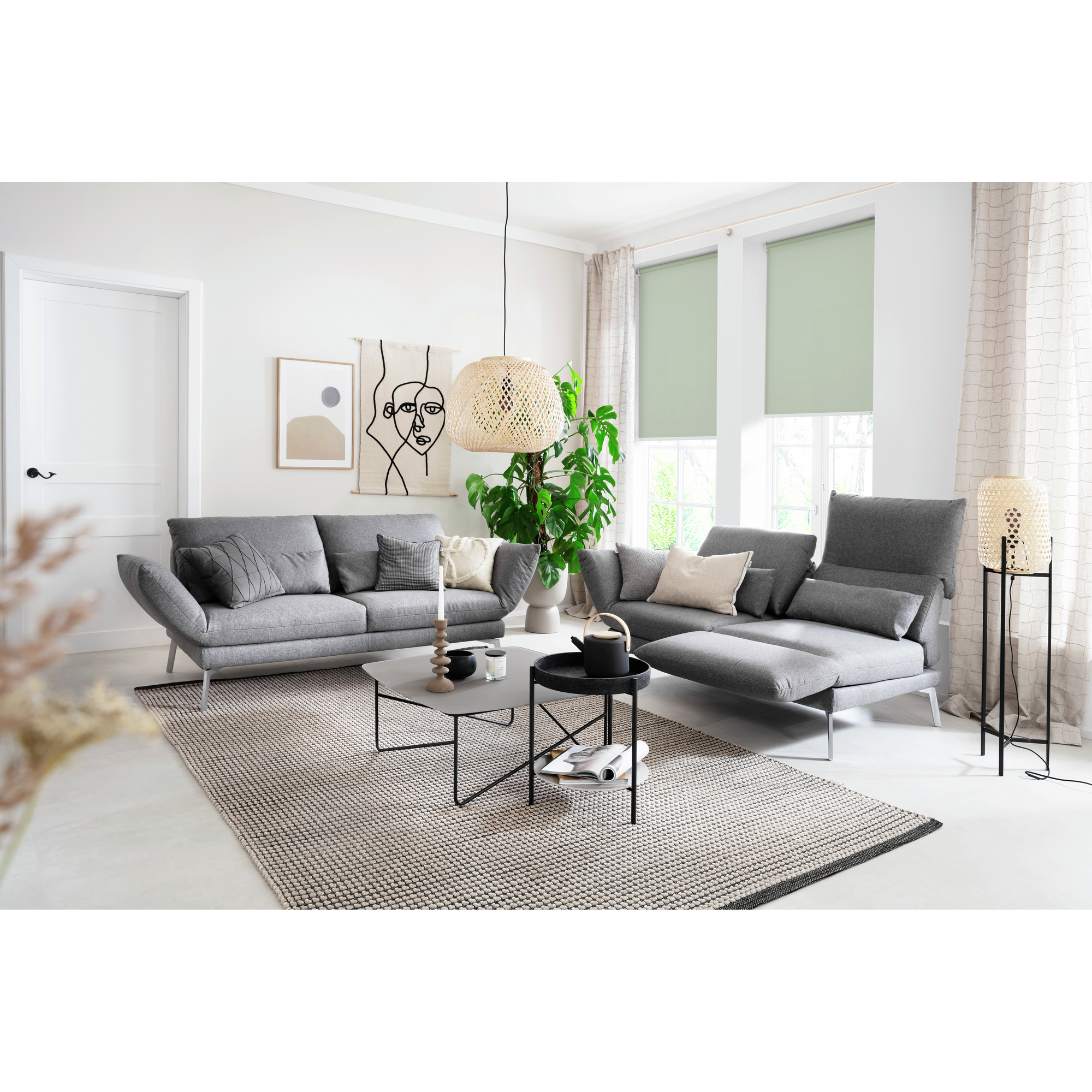 Tageslichtrollo 'Tizia' grün 60 x 150 cm