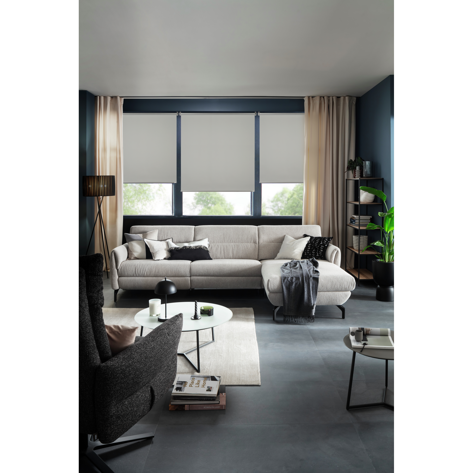 Thermorollo 'Martha' hellgrau 60 x 150 cm