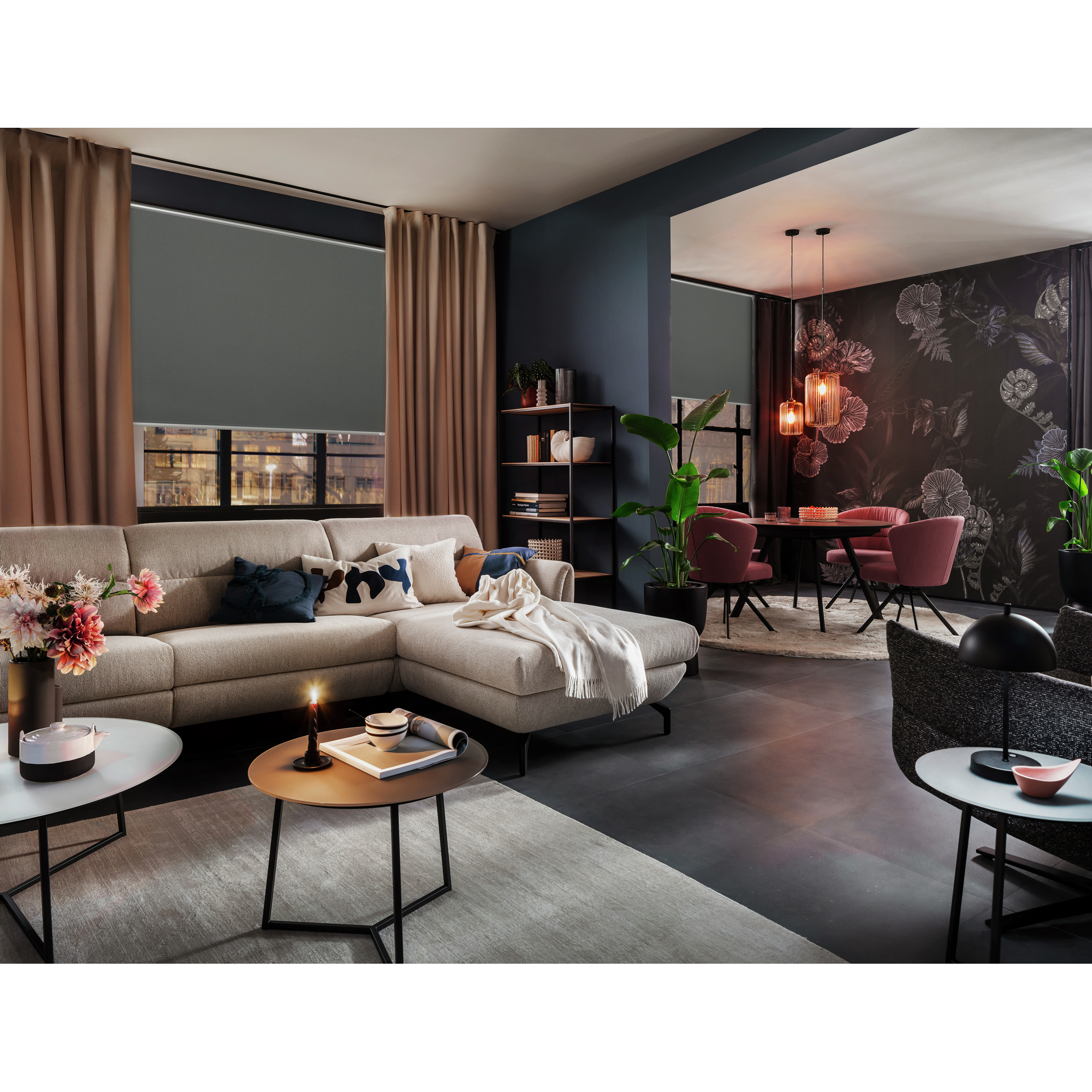 Thermorollo 'Martha' anthrazit 60 x 150 cm