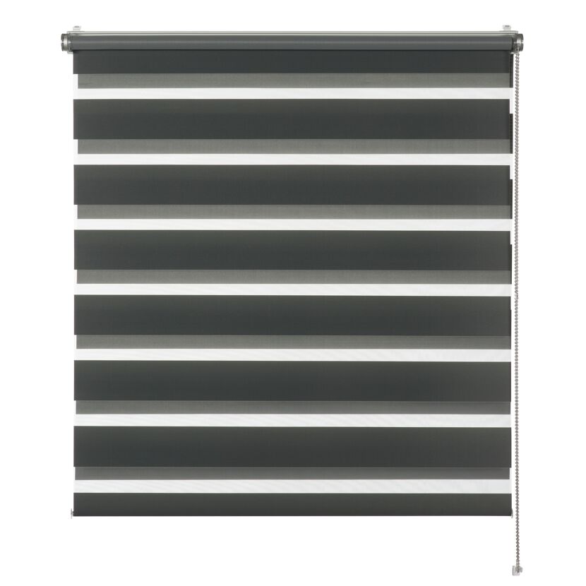 Doppelrollo 'Tilda' grau 75 x 150 cm