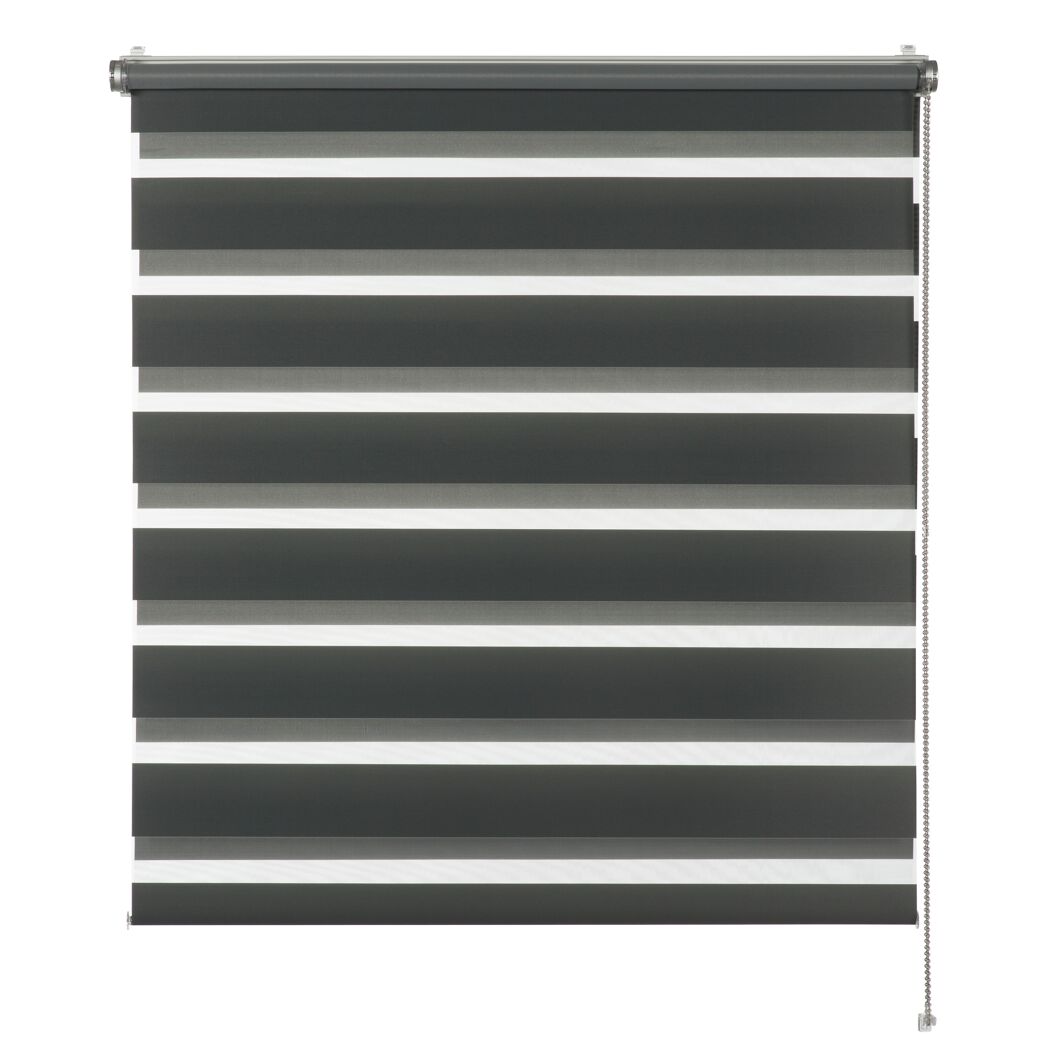Doppelrollo 'Tilda' grau 80 x 210 cm