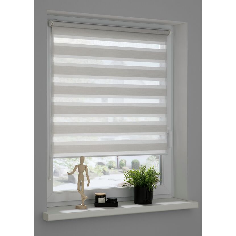 Doppelrollo 'Tilda' beige 80 x 210 cm