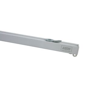 Vorhangschiene 'Emilia' Aluminium mattweiß 160 cm