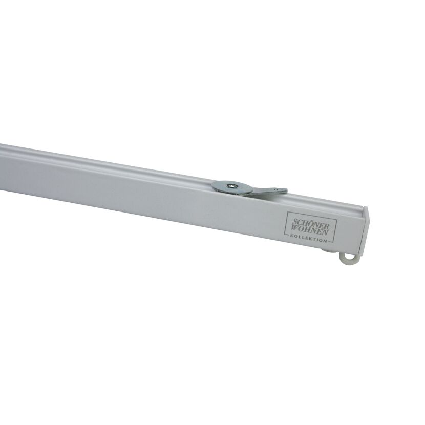 Vorhangschiene 'Emilia' Aluminium mattweiß 160 cm