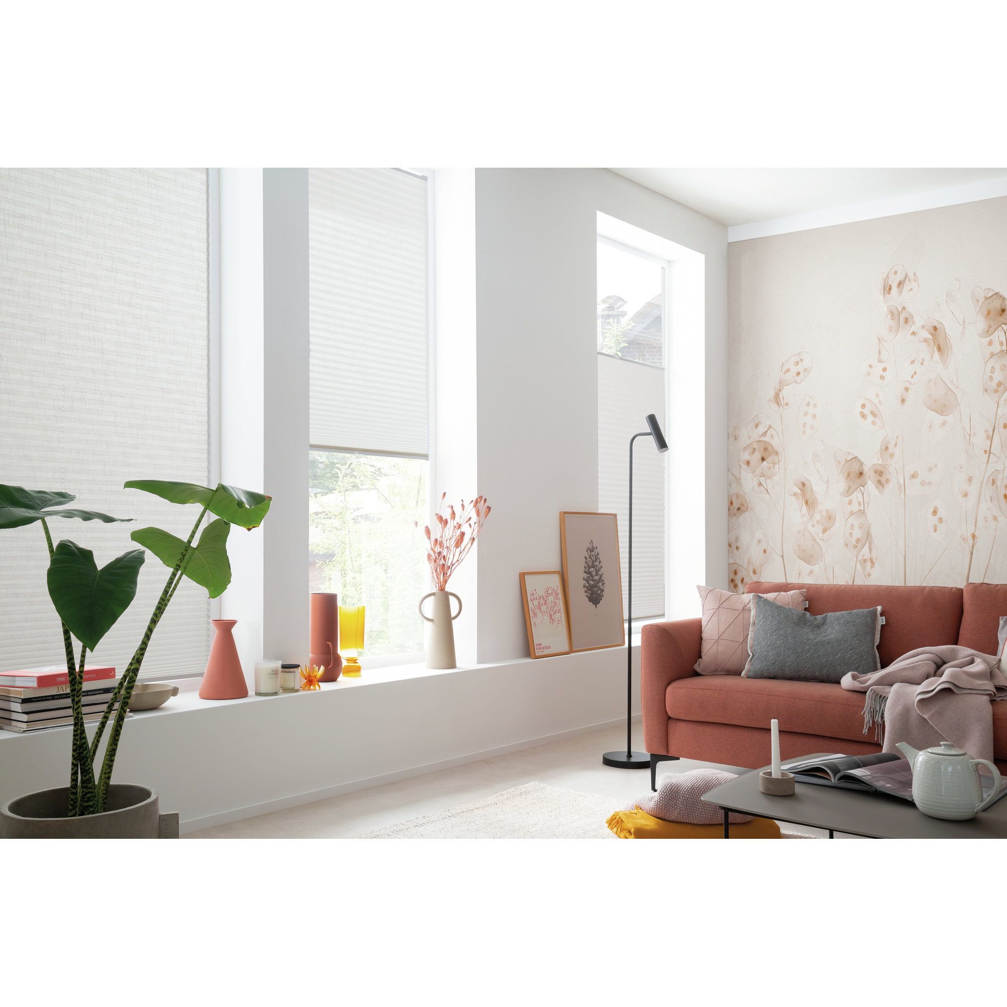 Plissee 'Marla' weiß 80 x 220 cm