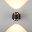 LED-Wandleuchte 'Chia' schwarz 2-flammig 9,3 x 9,3 x 12,5 cm