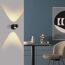 LED-Wandleuchte 'Chia' schwarz 2-flammig 9,3 x 9,3 x 12,5 cm
