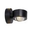 LED-Wandleuchte 'Chia' schwarz 2-flammig 9,3 x 9,3 x 12,5 cm