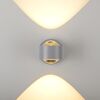 LED-Spot 'Chia' erzeugt warmweißes Lichtmuster an Wand.