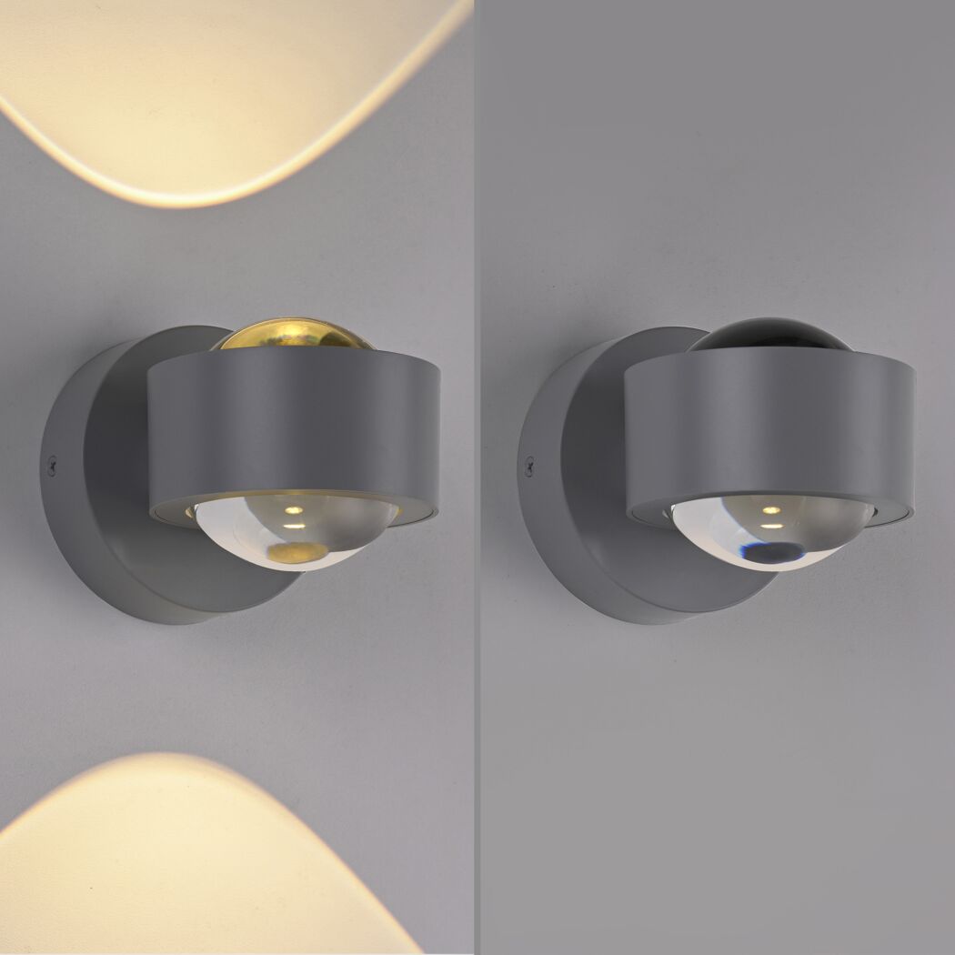 LED-Spot 'Chia' mit warmweißem Licht und ausgeschaltet