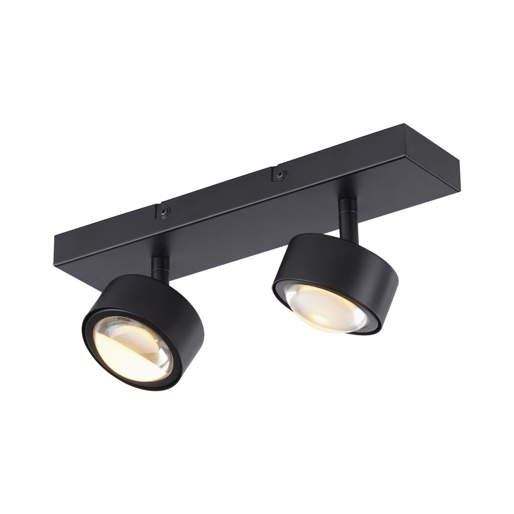 Schwarzer LED-Spot 'Kulu' 2-flammig