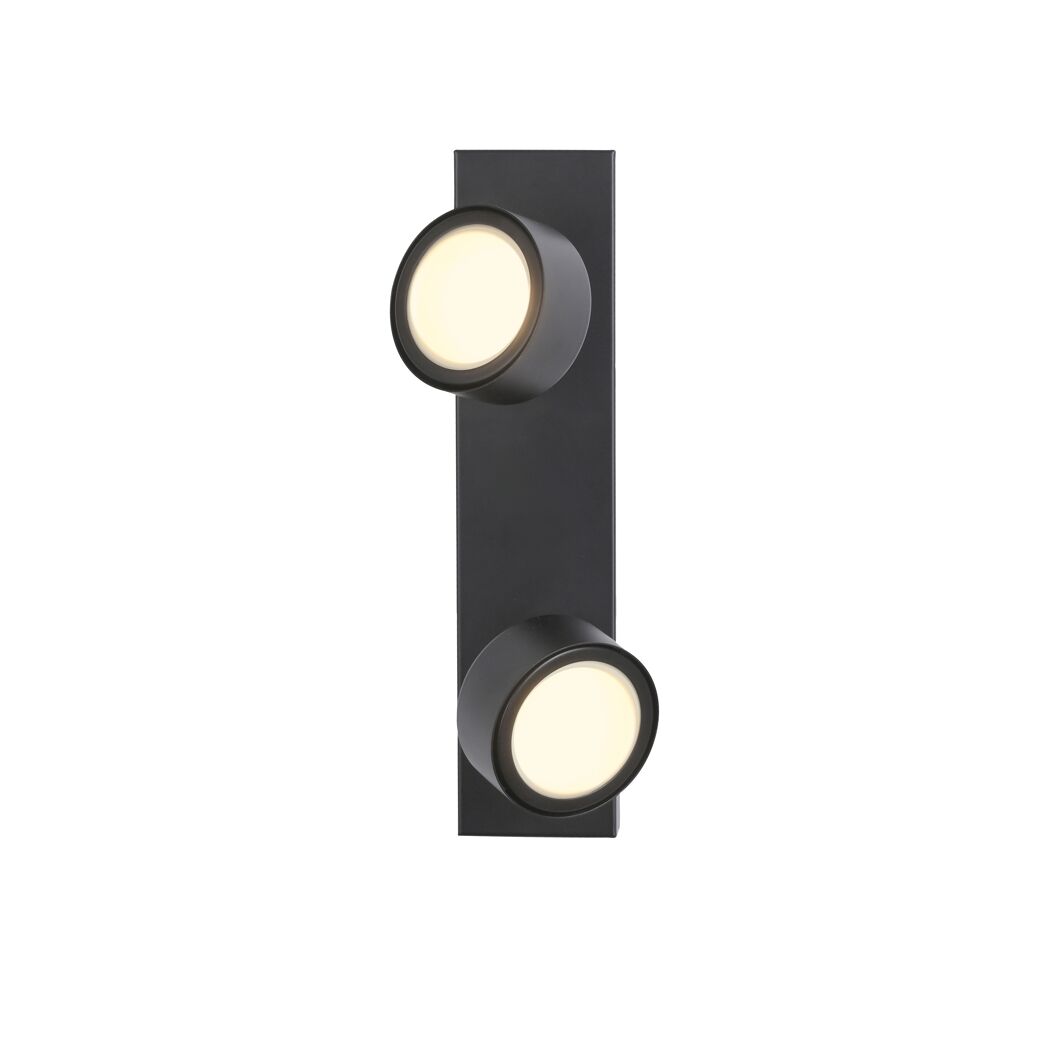 Zweiflammiger LED-Spot 'Kulu' in Schwarz