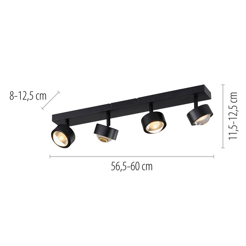 LED-Deckenleuchte 'Tavoli' sandfarben 1-flammig Ø 28,5 cm