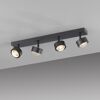 Vierflammiger LED-Spot Kulu in Schwarz