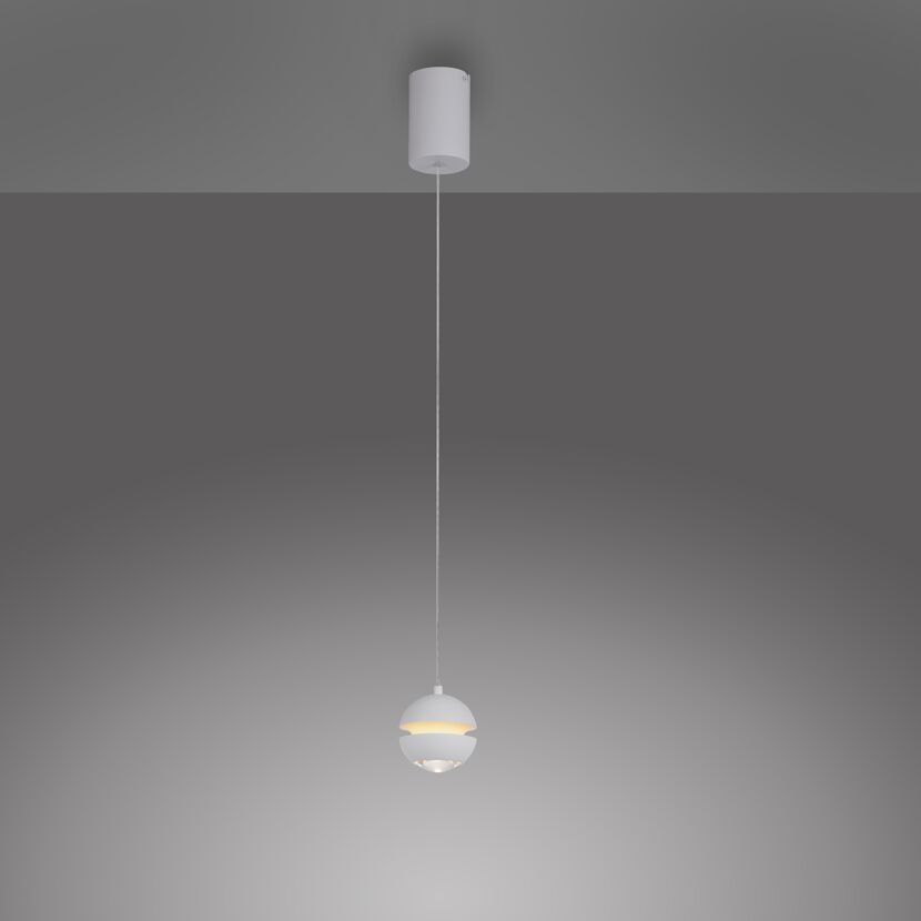 Pendelleuchte 'Lini' weiß Ø 10 cm 1-flammig