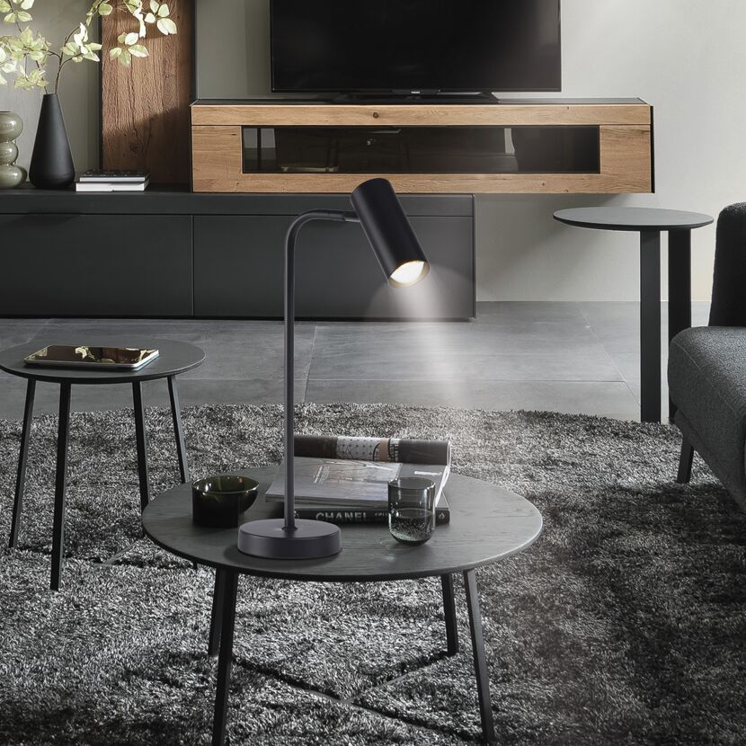 LED-Tischleuchte 'Rik' schwarz 46 cm