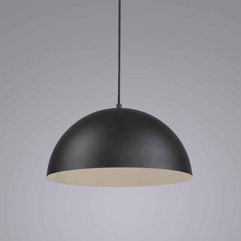 Pendelleuchte 'Ali' schwarz Ø 38 cm 1-flammig