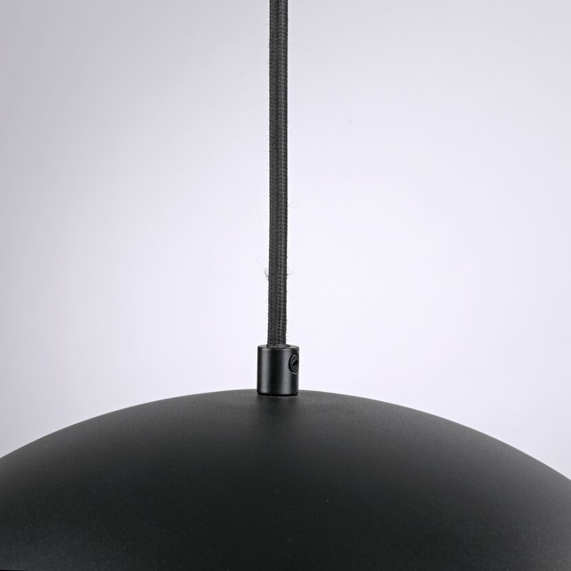 Pendelleuchte 'Ali' schwarz Ø 38 cm 1-flammig
