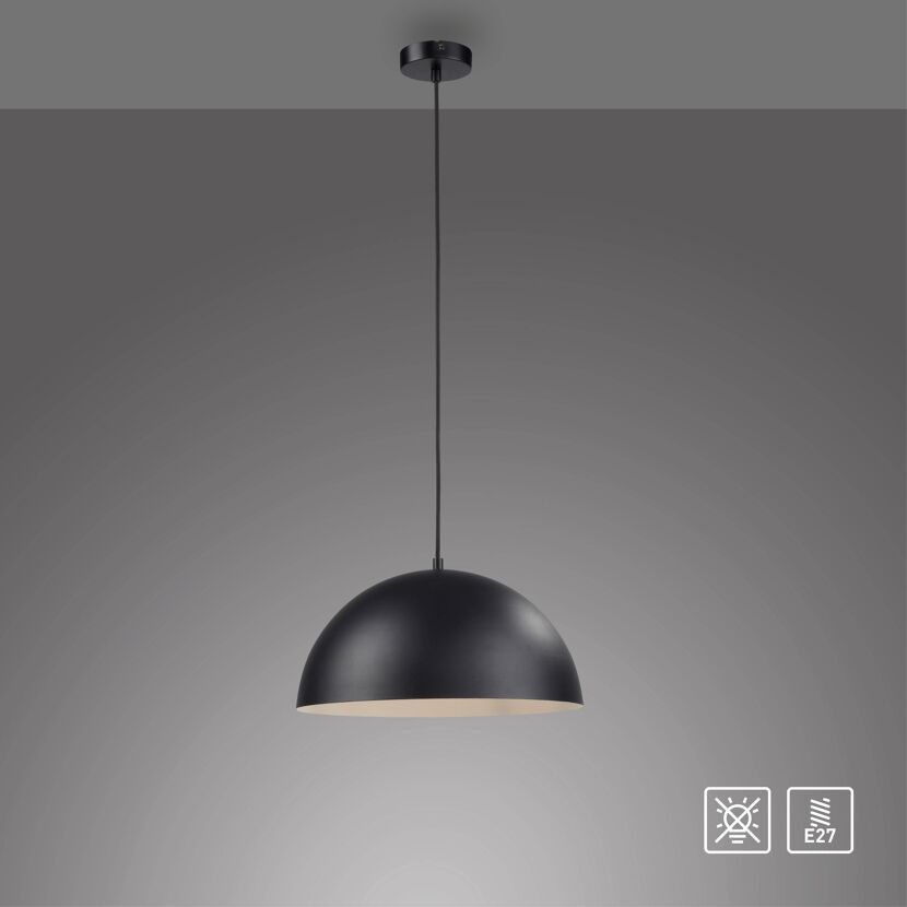 Pendelleuchte 'Ali' schwarz Ø 38 cm 1-flammig