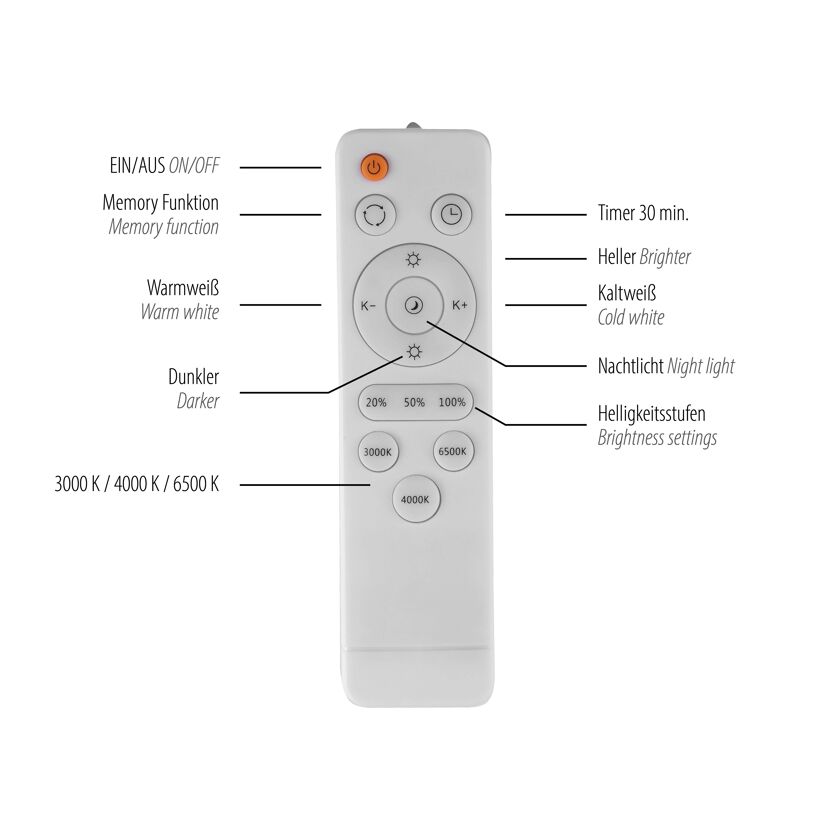 LED-Deckenleuchte 'Tavoli' schwarz 1-flammig Ø 39 cm