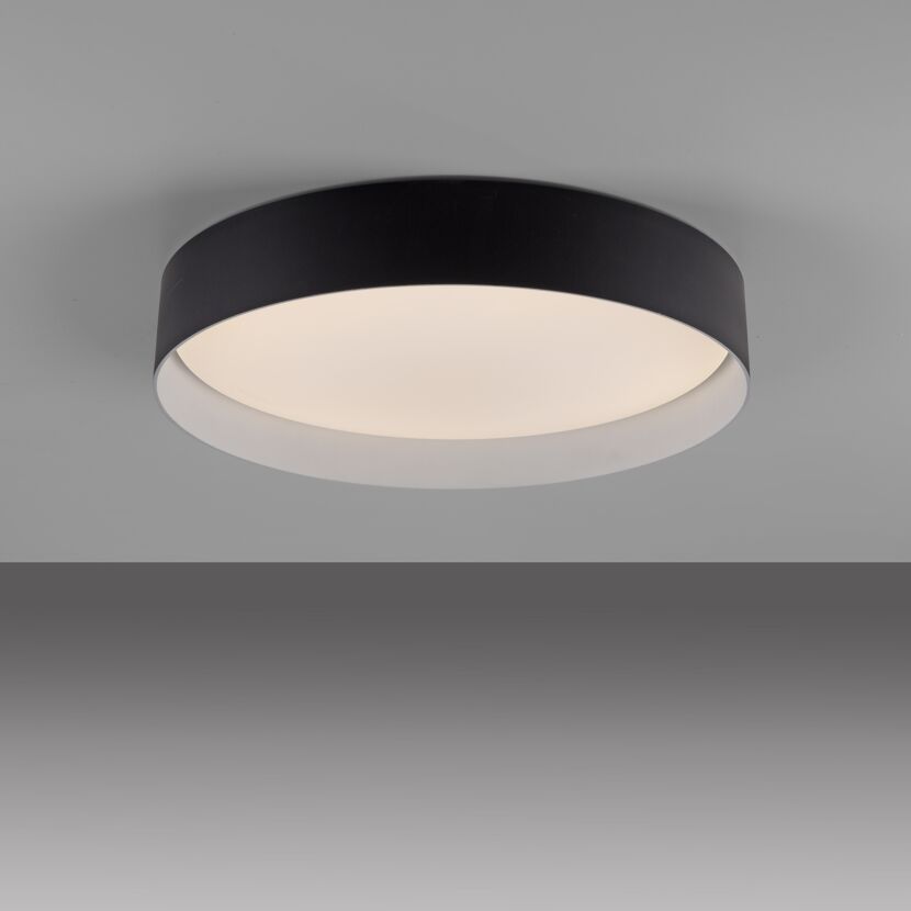 LED-Deckenleuchte 'Tavoli' schwarz 1-flammig Ø 39 cm