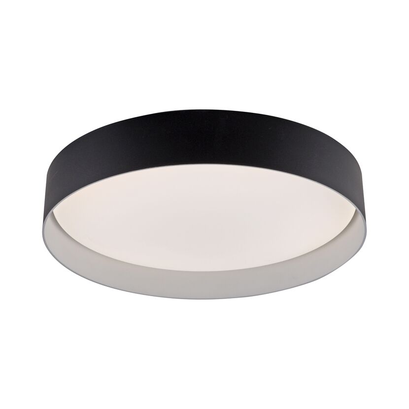 LED-Deckenleuchte 'Tavoli' schwarz 1-flammig Ø 39 cm