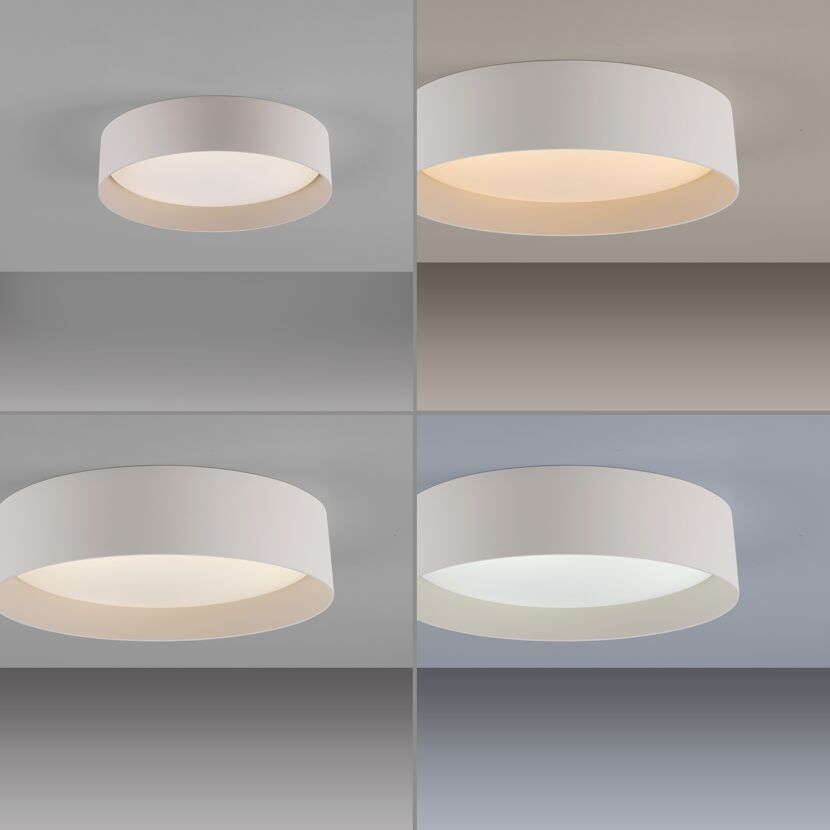 LED-Deckenleuchte 'Tavoli' sandfarben 1-flammig Ø 28,5 cm