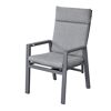 Gartenstuhlset 'Romina' Aluminium schwarz 2-teilig