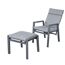 Gartenstuhlset 'Romina' Aluminium schwarz 2-teilig