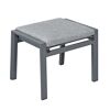 Gartenstuhlset 'Romina' Aluminium schwarz 2-teilig