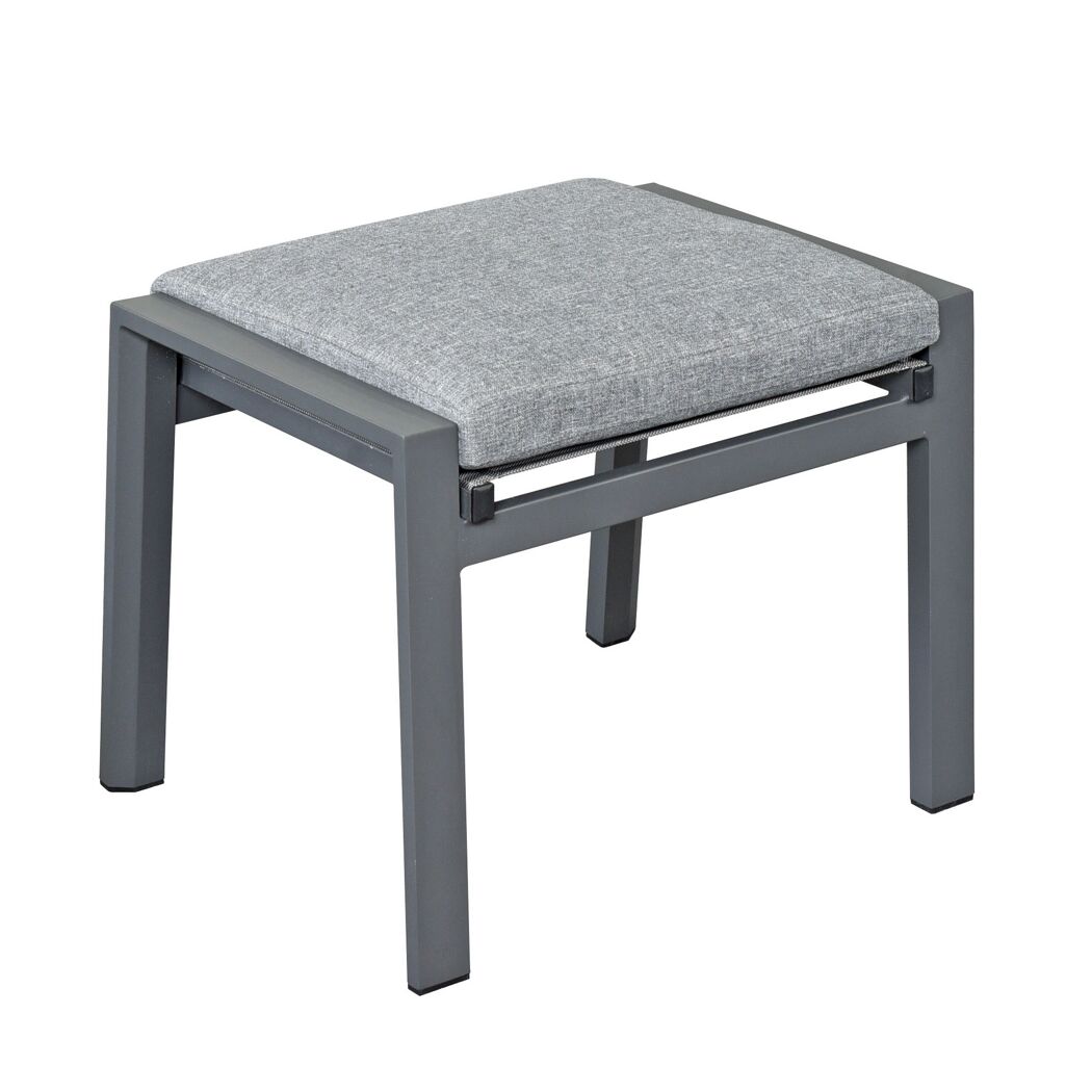 Gartenstuhlset 'Romina' Aluminium schwarz 2-teilig