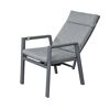 Gartenstuhlset 'Romina' Aluminium schwarz 2-teilig