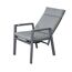 Gartenstuhlset 'Romina' Aluminium schwarz 2-teilig