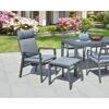 Gartenstuhlset 'Romina' Aluminium schwarz 2-teilig