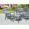 Gartenstuhlset 'Romina' Aluminium schwarz 2-teilig