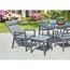 Gartenstuhlset 'Romina' Aluminium schwarz 2-teilig