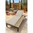Sonnenliege 'Carina' beige/braun 208 x 89 x 40 cm