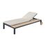 Sonnenliege 'Carina' beige/braun 208 x 89 x 40 cm
