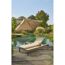 Sonnenliege 'Carina' beige/braun 208 x 89 x 40 cm