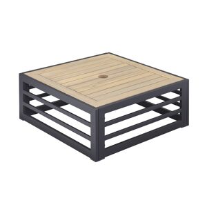 Sonnenschirmständer-Abdeckung 'Carina' Stahl/Holz 60 x 25 x 60 cm