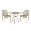 Gartenstuhl 'Frida' stapelbar Kunststoff beige 53 x 81 x 55 cm