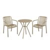 Gartentisch 'Frida' Stahl beige Ø 60 x 71 cm