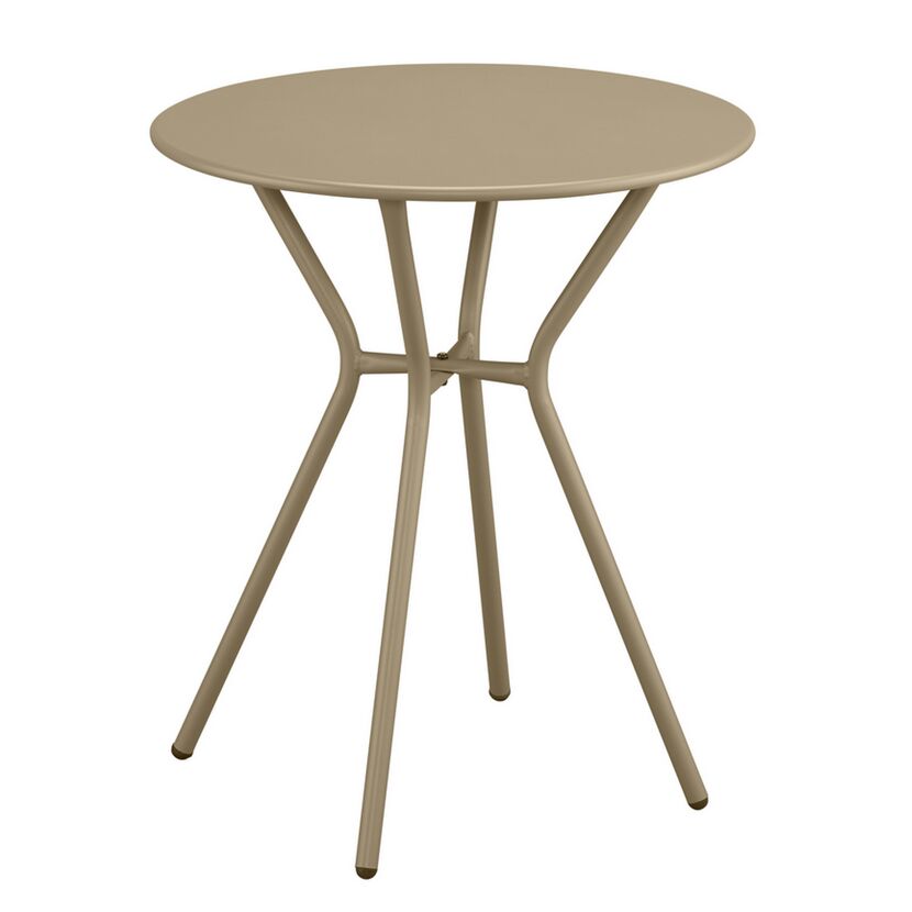 Gartentisch 'Frida' Stahl beige Ø 60 x 71 cm
