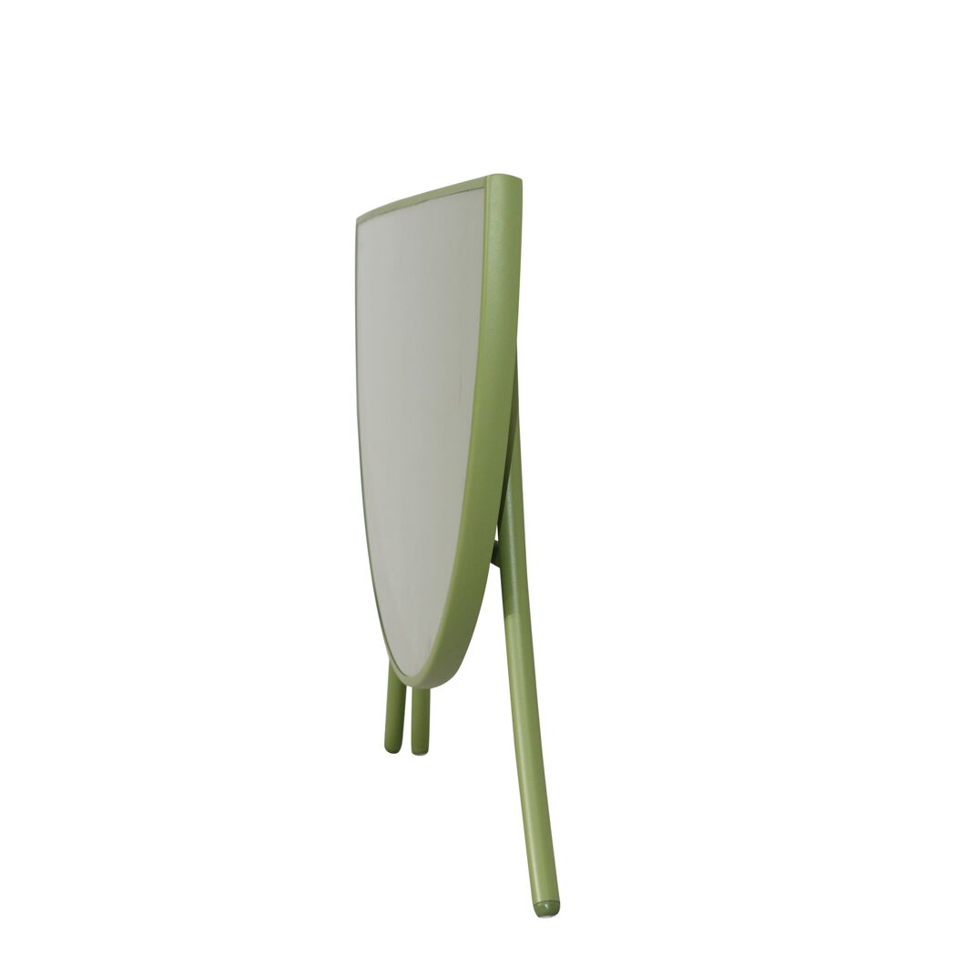 Gartentisch 'Frida' Stahl/Sicherheitsglas grün 101 x 51 x 70 cm