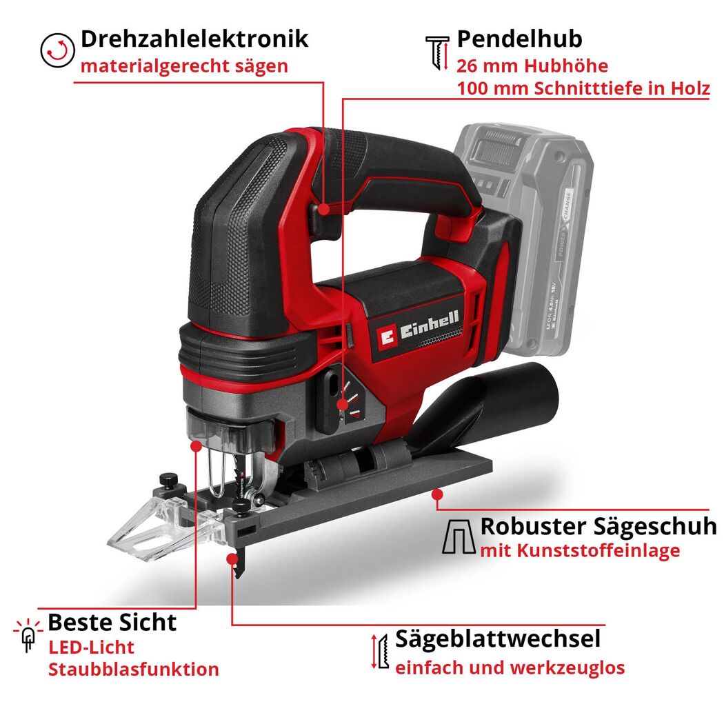 Akku-Stichsäge 'TE-JS 18/100 Li - Solo' ohne Akku