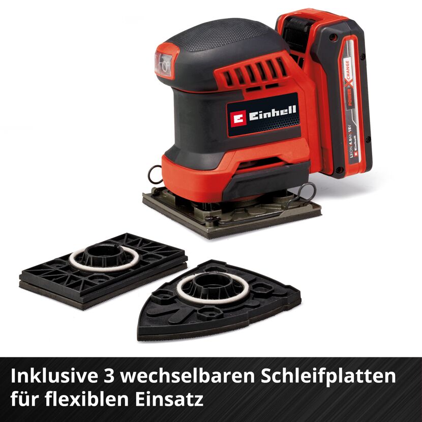 Akku-Faustschleifer 'TE-OS 18/113 3X  Li - Solo' ohne Akku