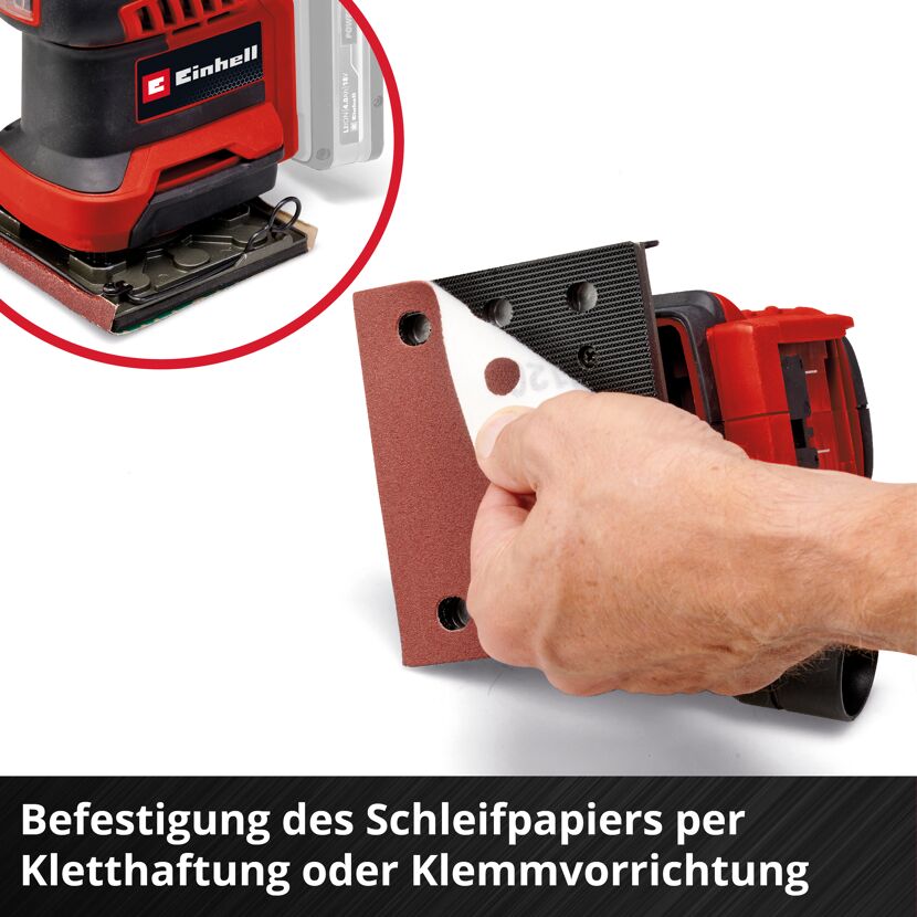 Akku-Faustschleifer 'TE-OS 18/113 3X  Li - Solo' ohne Akku